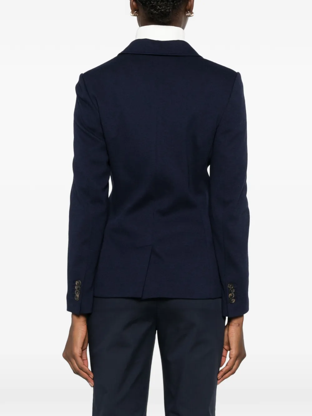 Gant Blazer met enkele rij knopen en gekerfde revers Blauw