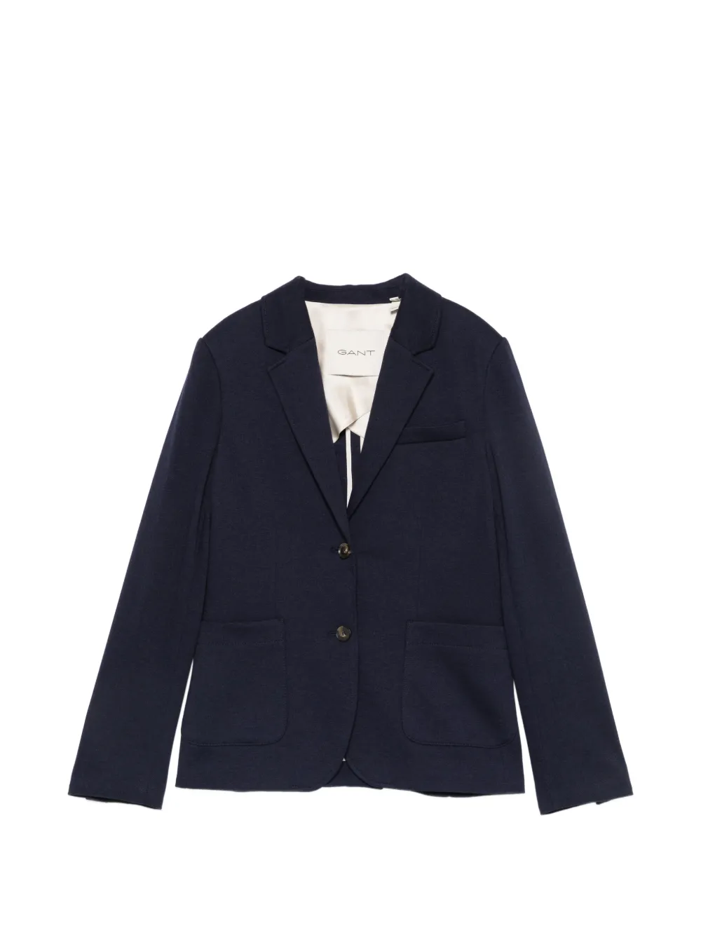 Gant single-breasted notch-lapel blazer - Blu