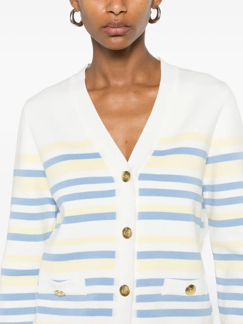 Gant Gestreept vest Wit