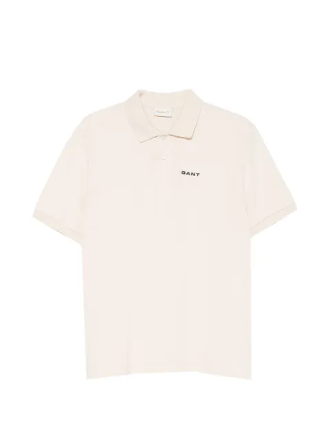 Gant logo-print piqué polo shirt