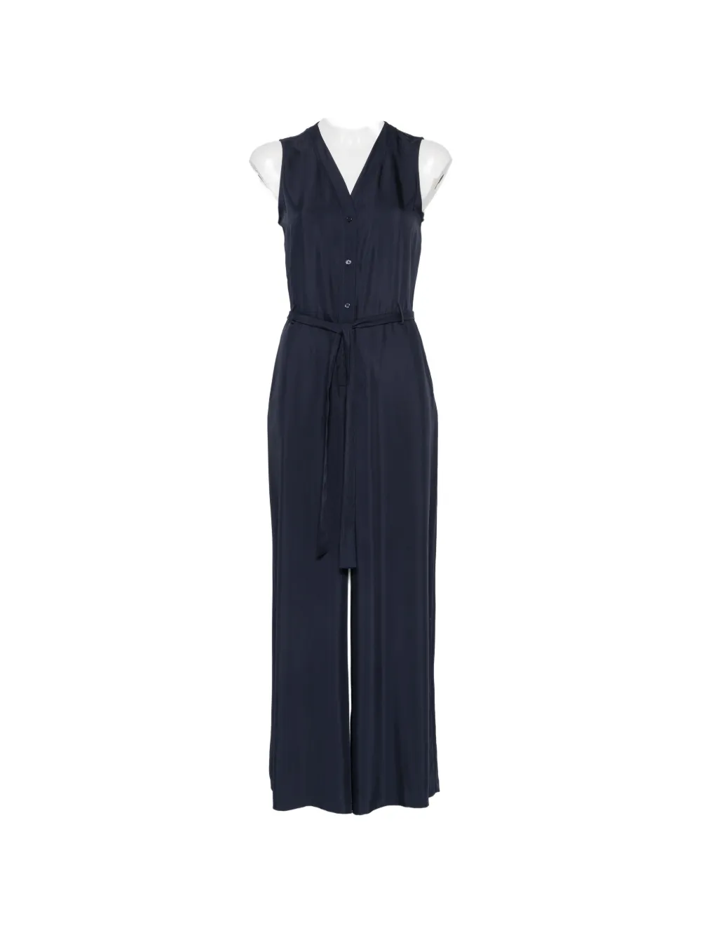 Gant belted sleeveless jumpsuit - Blu