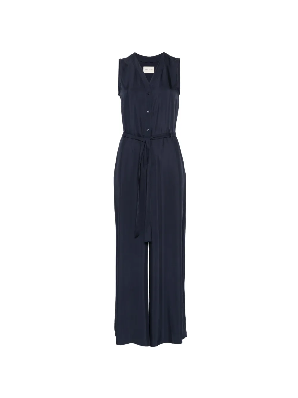 Gant belted sleeveless jumpsuit - Blu