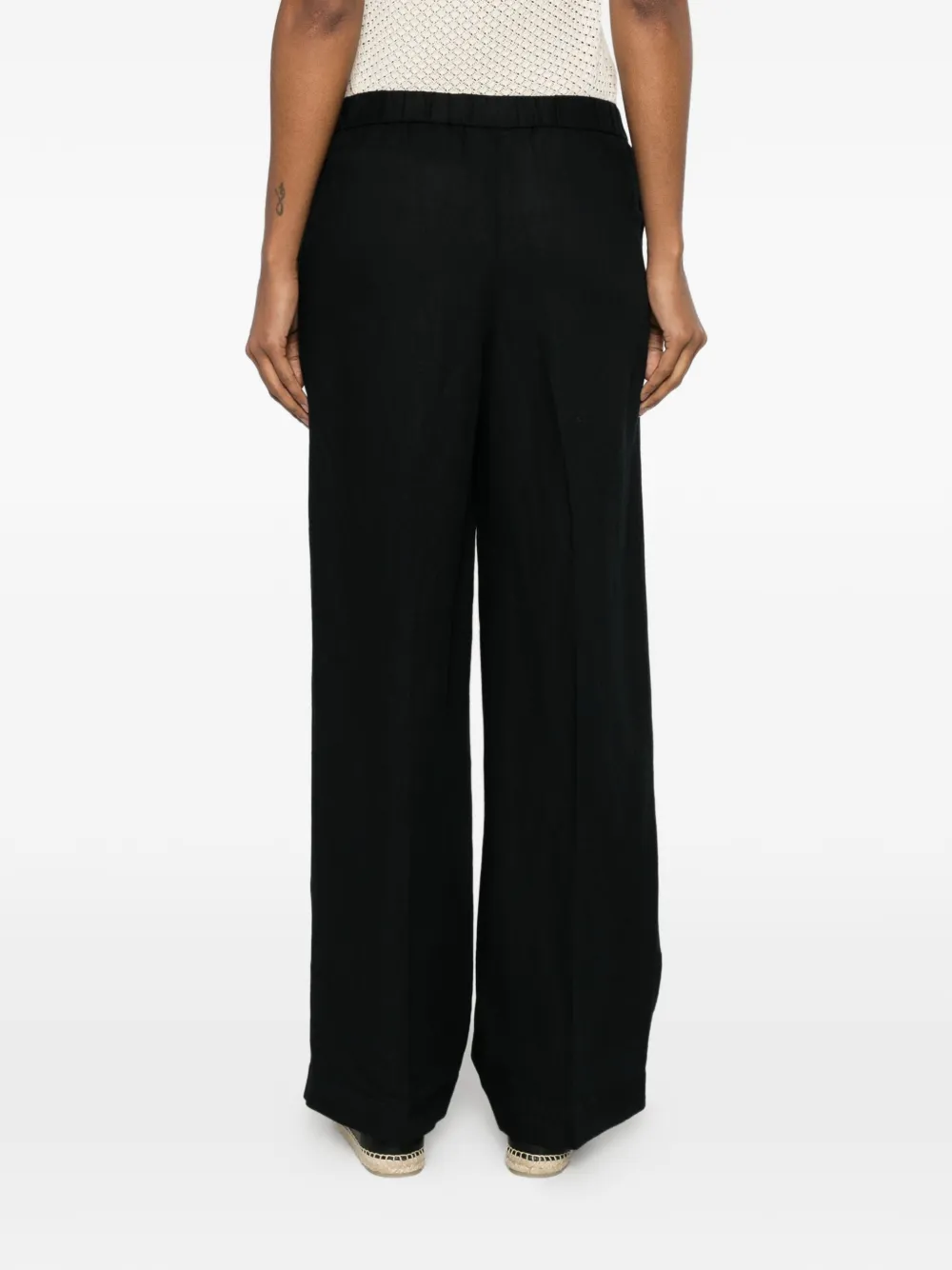 Gant Broek met elastische tailleband Zwart