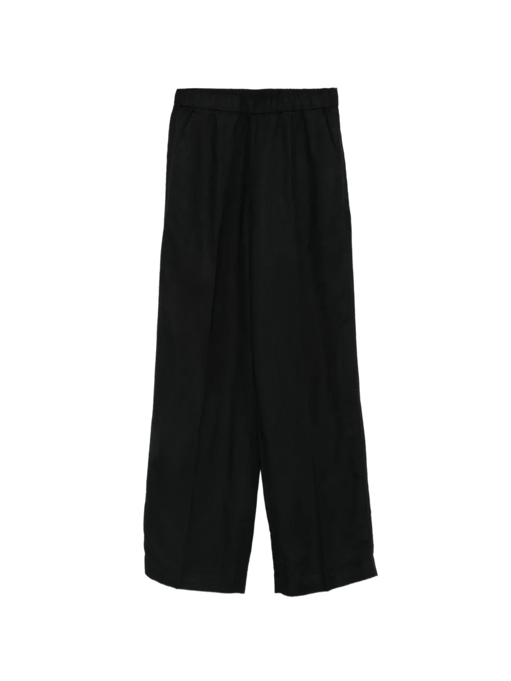 Gant elasticated-waistband wide-leg trousers - Nero