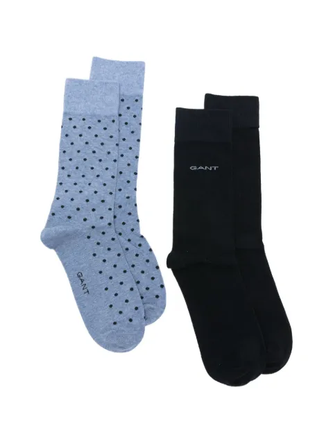 Gant polka-dot logo-print socks