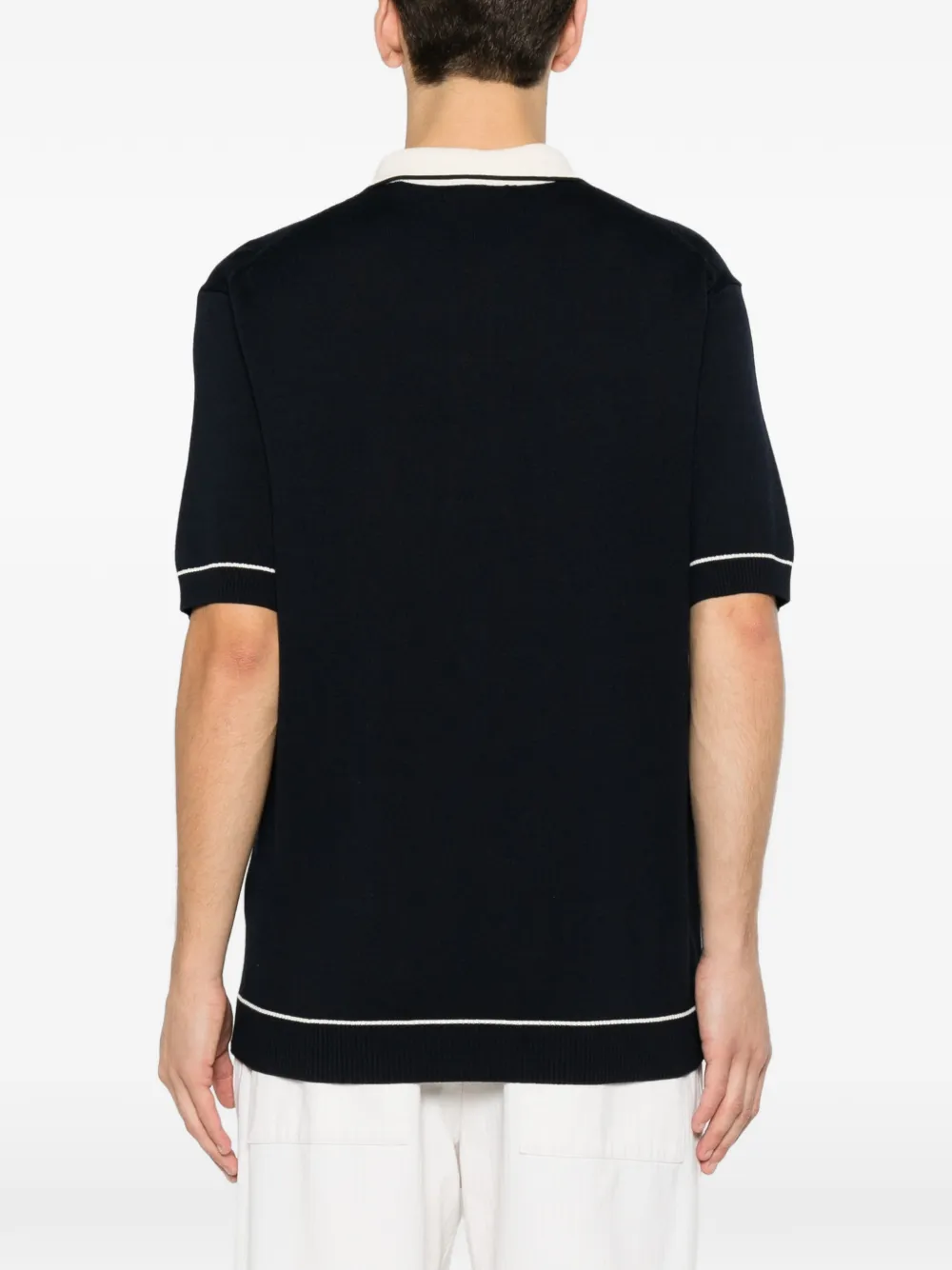 Gant Poloshirt met contrasterende kraag Blauw