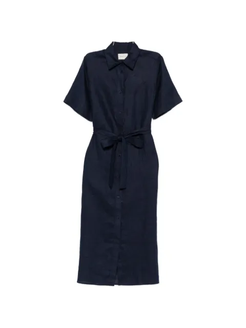 Gant belted button-fastening midi dress