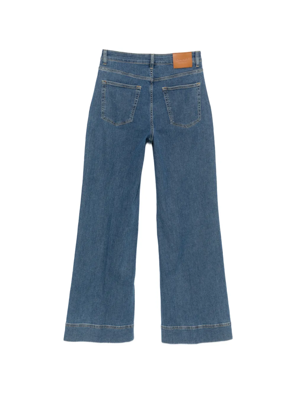 Gant Flared jeans met knoopdetail Blauw