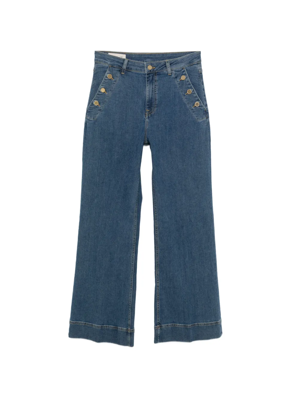 Gant button-detail flare jeans - Blu