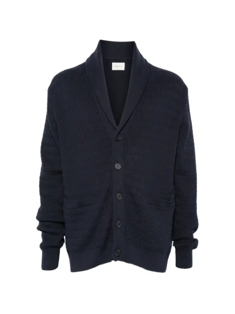 Gant shawl-collar waffle-knit cardigan
