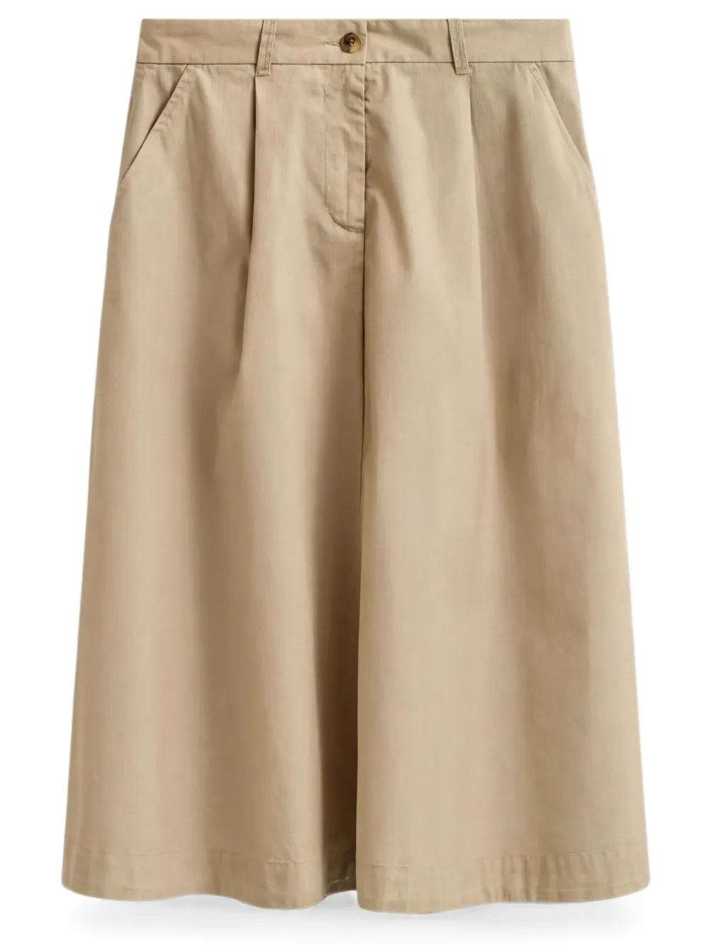 Gant Plooirok met A-lijn Beige