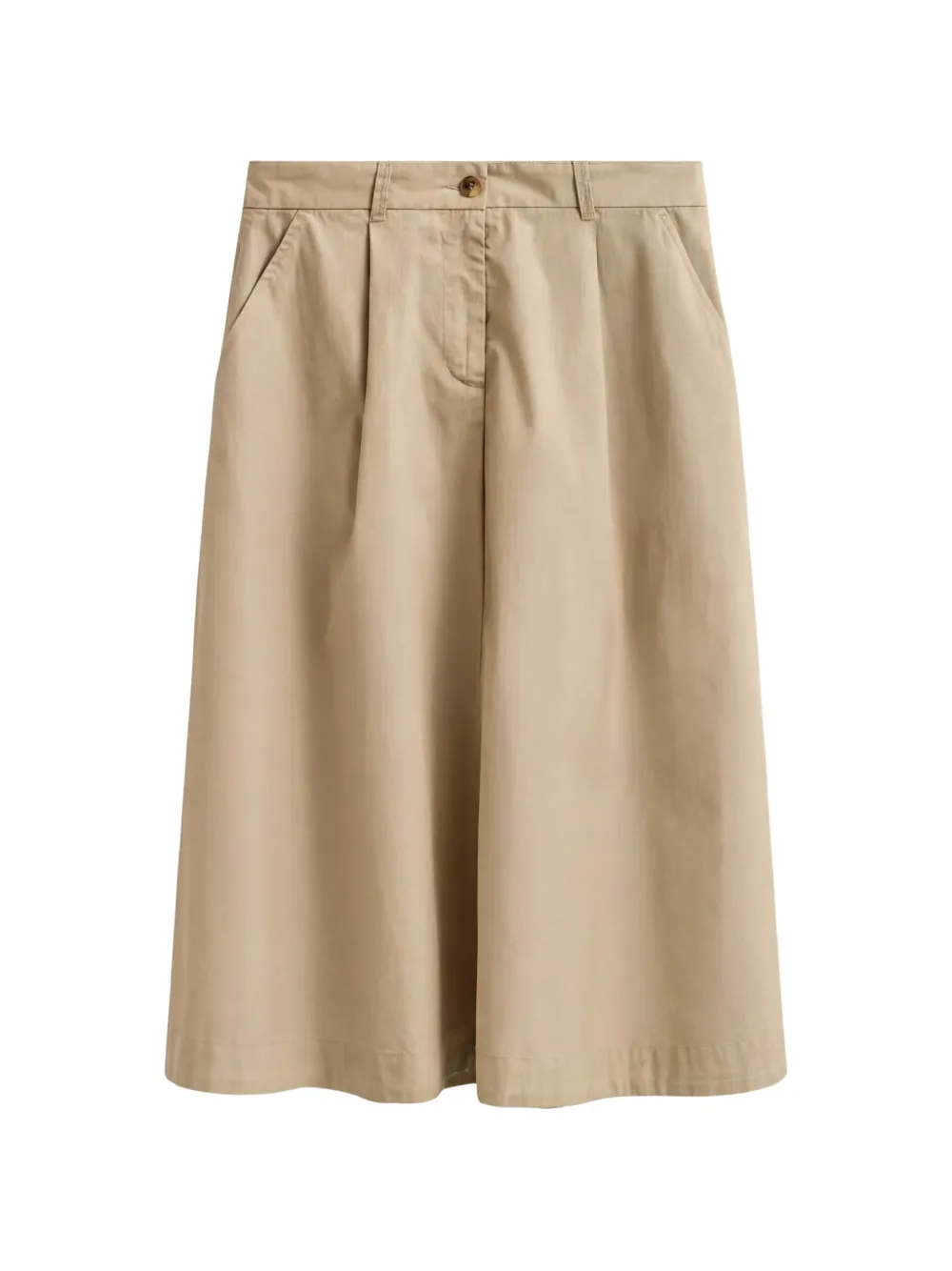 Gant Plisseerock in A-Linie - Nude