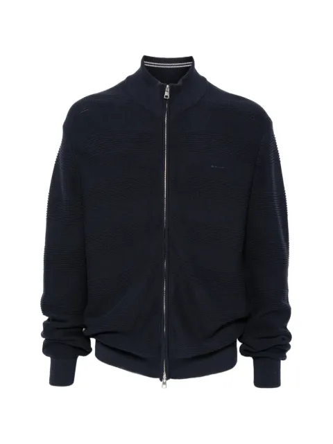Gant textured zip-up sweater