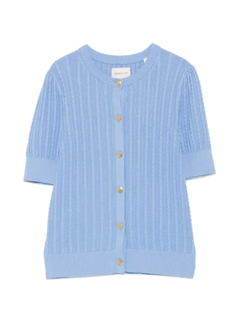 Gant Cardigan mangas curtas de tricô