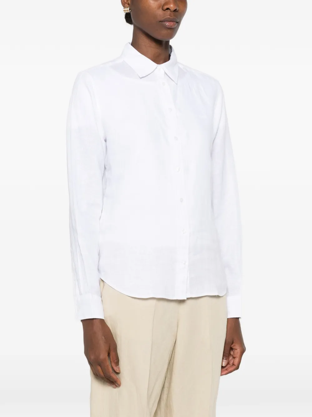 Gant Overhemd met lange mouwen Wit