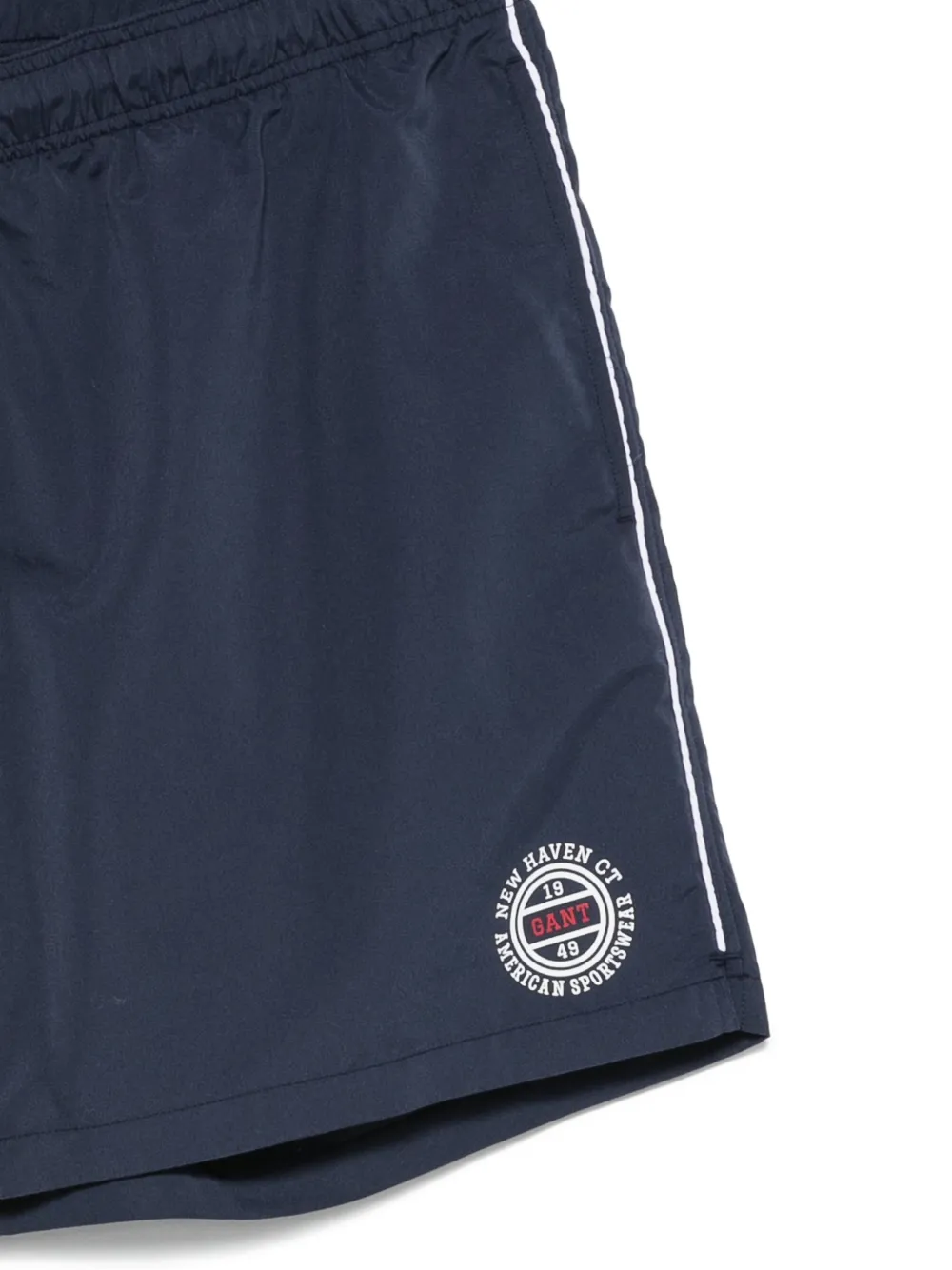  Gant Bermudas Con Logo Estampado - Azul 