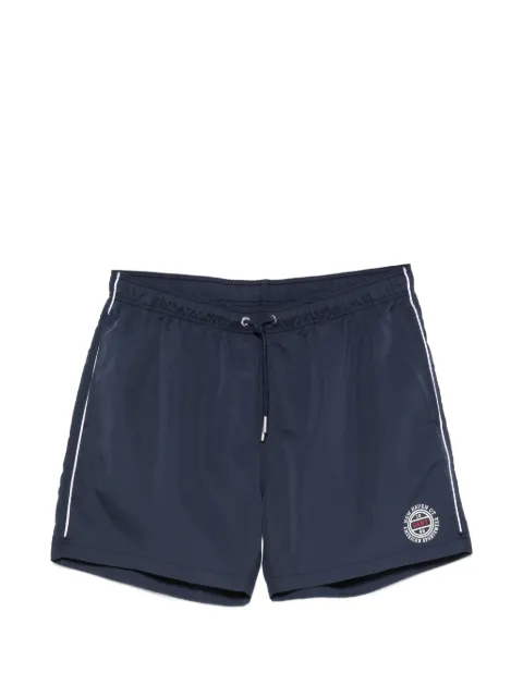 Gant logo-print piped swim shorts