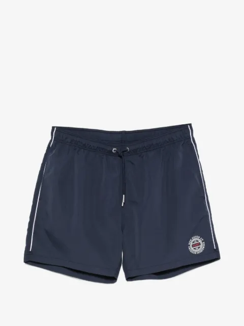 Gant logo-print piped swim shorts