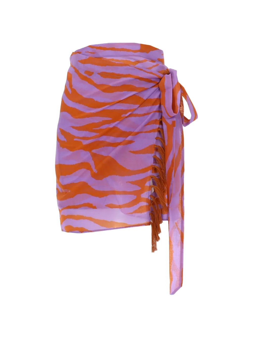 The Attico zebra-print beach cover-up - Rosa