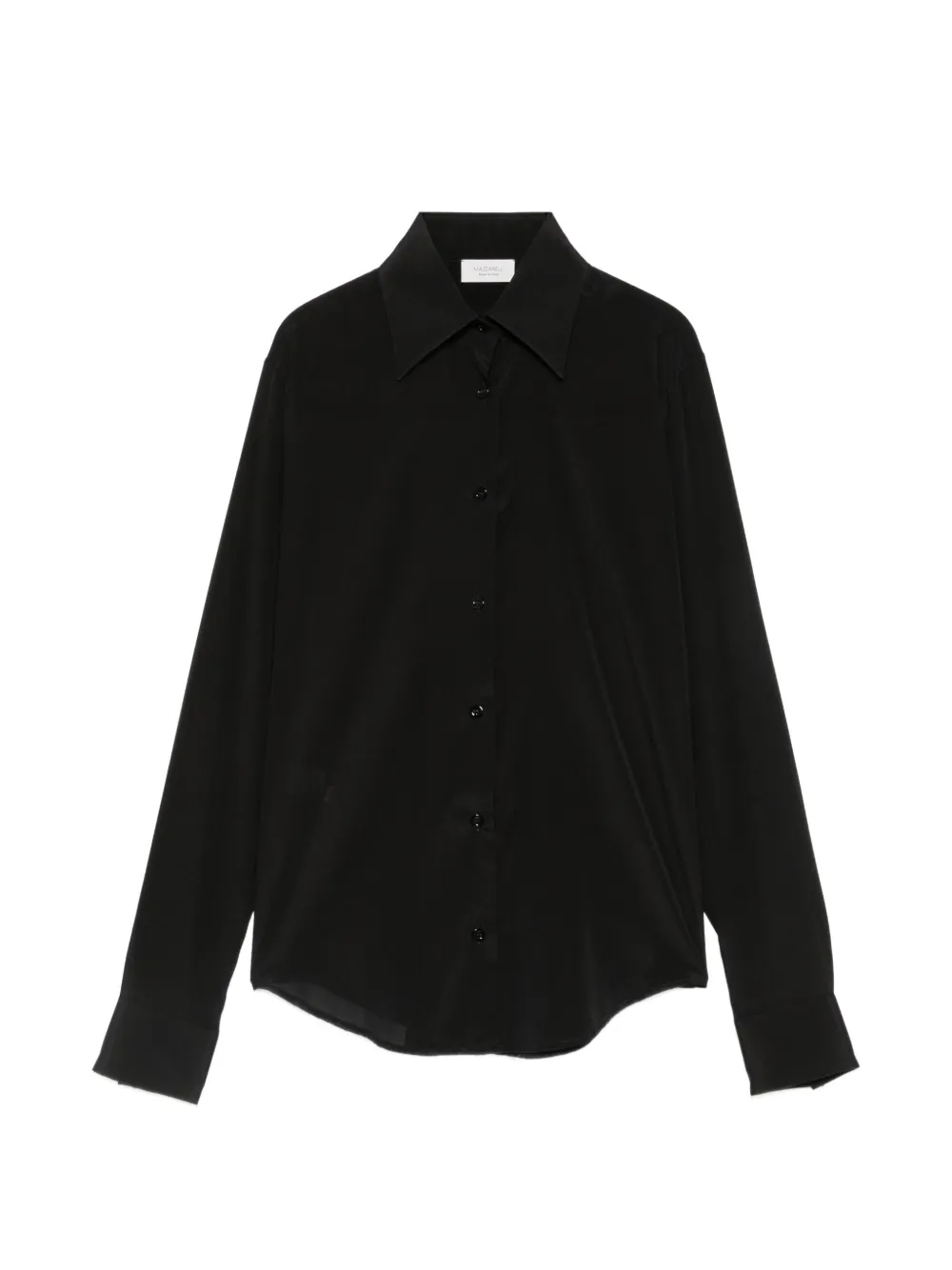 Mazzarelli Gea long-sleeve button-up shirt - Nero