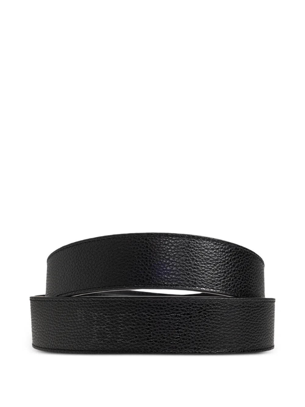 Off-White Arrow gesp bewerkte leren riem Zwart