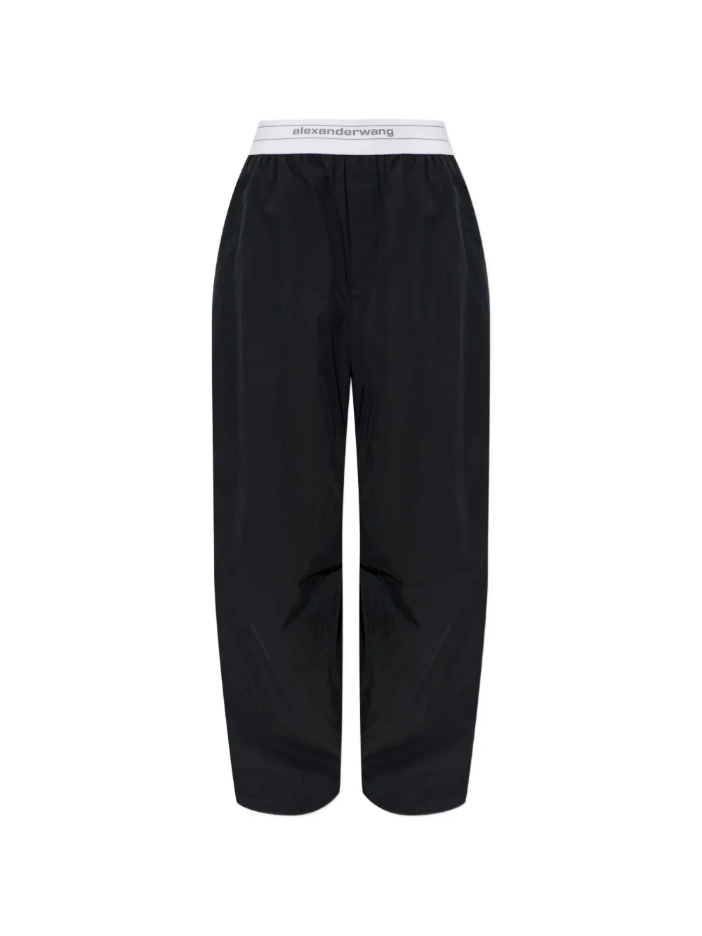 Alexander Wang logo-waistband cotton track pants - Schwarz