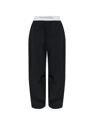 Alexander Wang ロゴウエスト パンツ | ブラック | FARFETCH JP