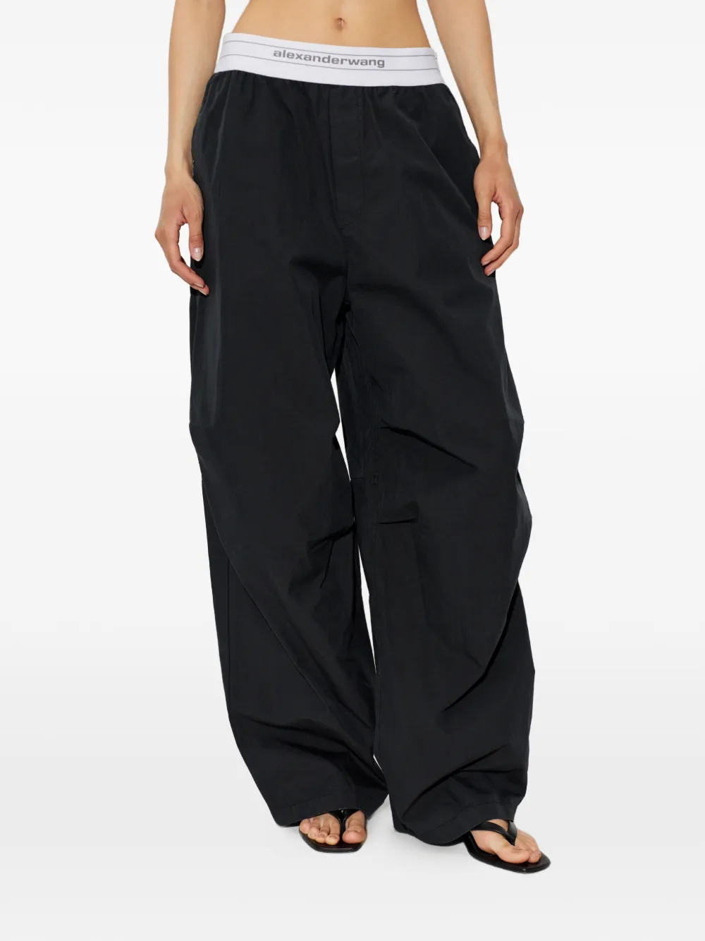 Alexander Wang Trainingsbroek met logoband Zwart