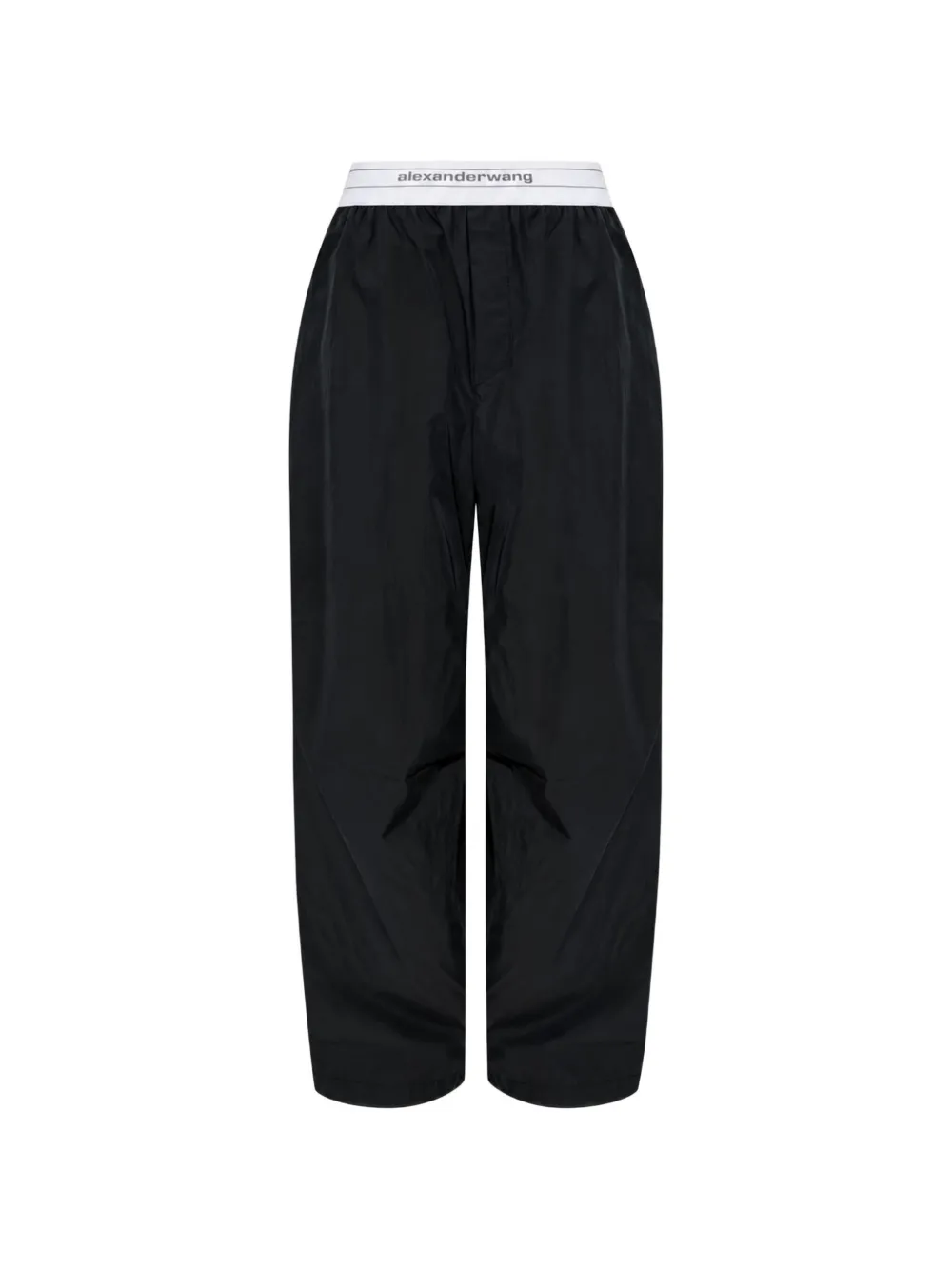 Alexander Wang logo-waistband cotton track pants - Nero