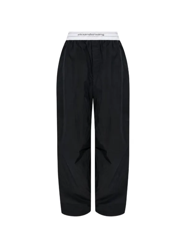 Alexander Wang ロゴウエスト トラックパンツ | ブラック | FARFETCH JP