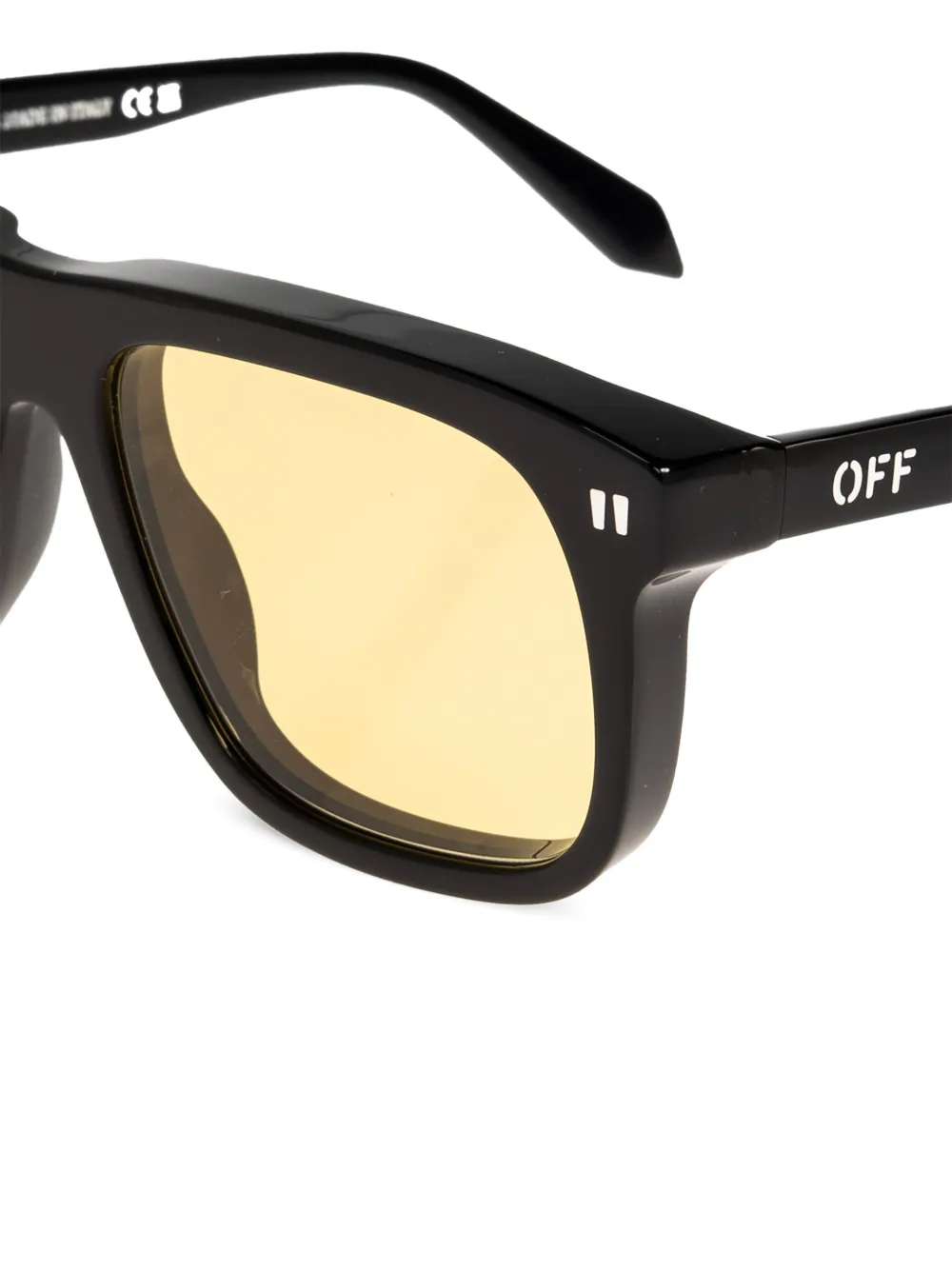 Off-White Eyewear Zonnebril met vierkant montuur Zwart