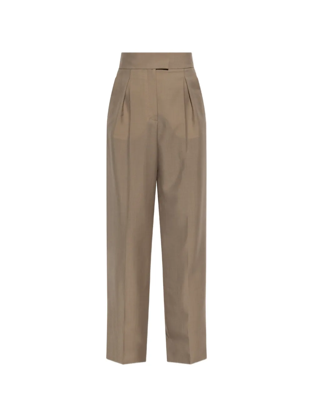Valentino Garavani pleated wide-leg trousers - Toni neutri