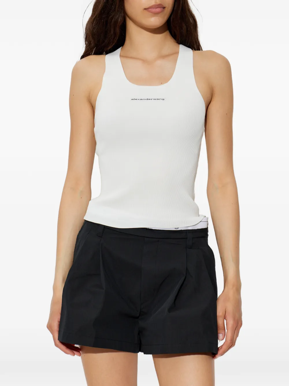 Alexander Wang リブニット タンクトップ | ホワイト | FARFETCH JP