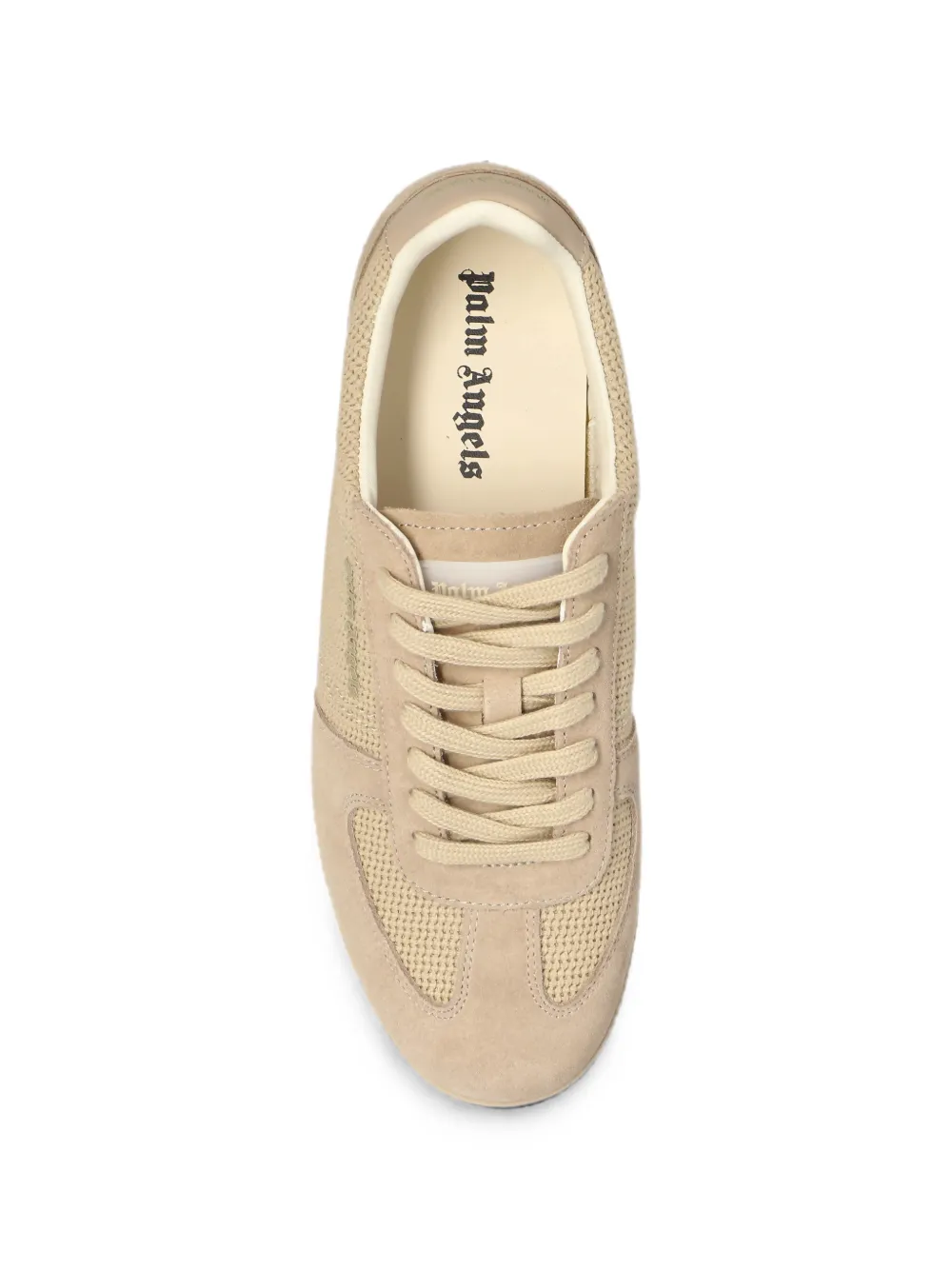 Palm Angels Mesh sneakers met suède vlakken Beige