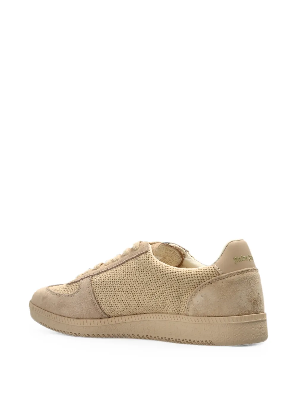 Palm Angels Mesh sneakers met suède vlakken Beige