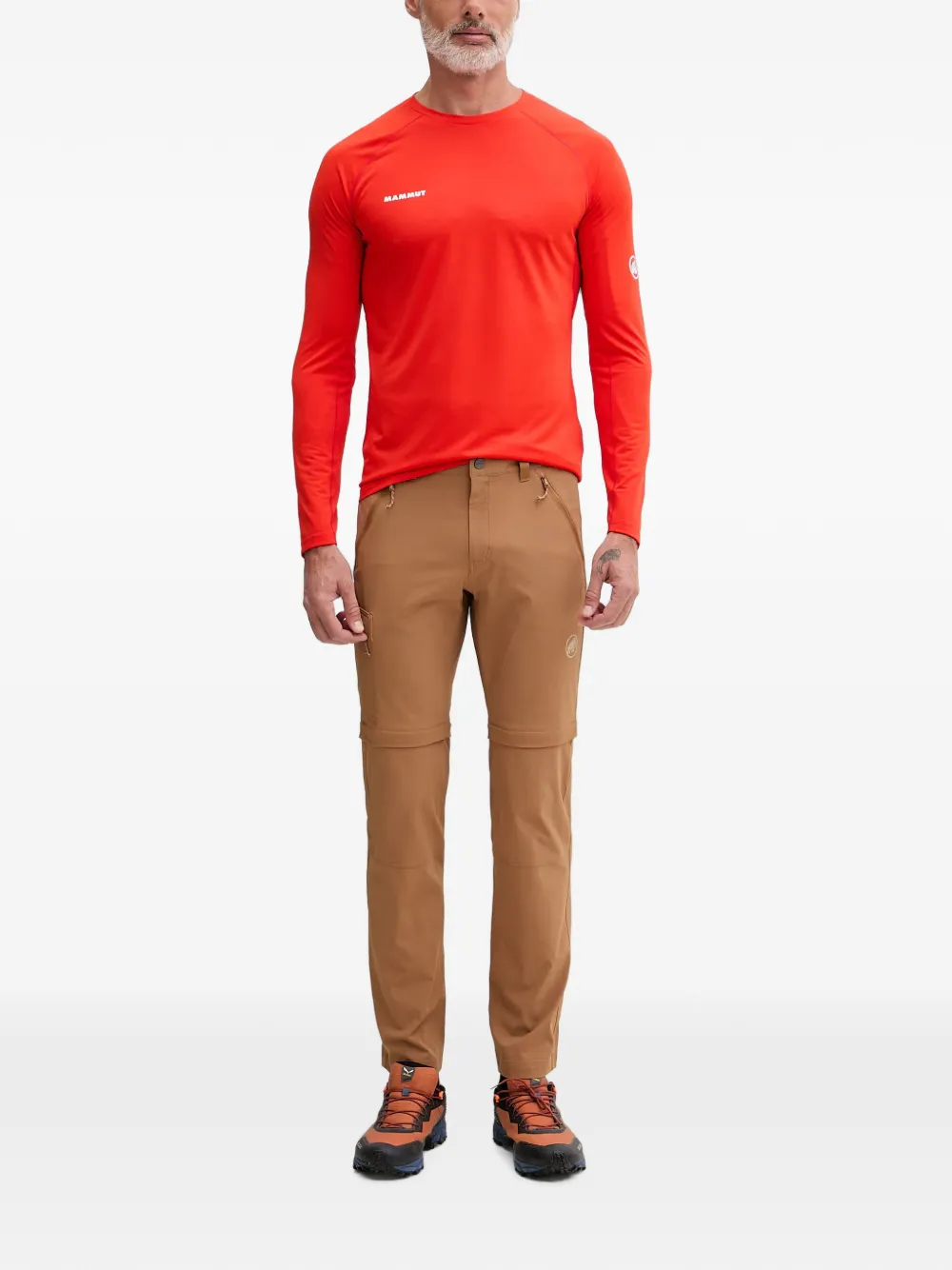 Mammut Ducan FL long-sleeve performance T-shirt Rood
