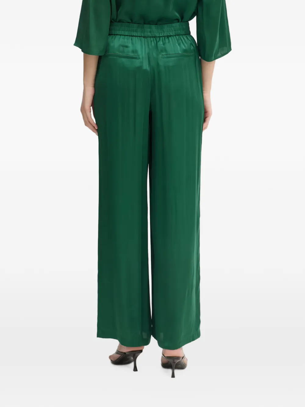 Marc Aurel Broek met elastische taille Groen