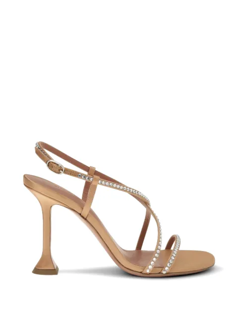 Amina Muaddi Sally crystal-embellished sandals