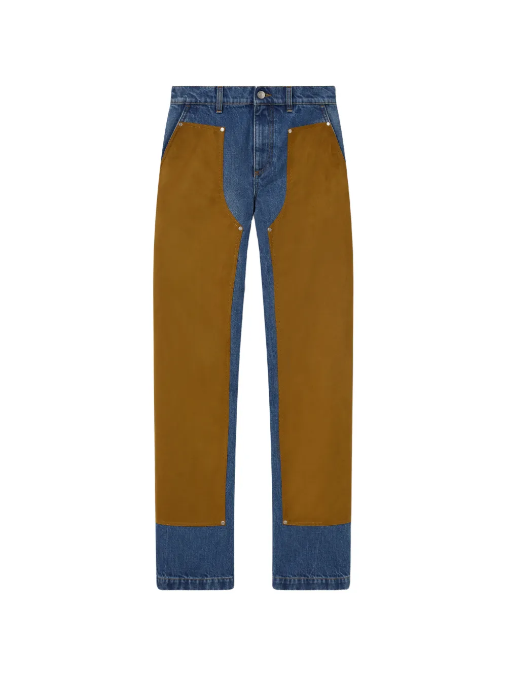 Stella McCartney panelled straight-leg jeans - Blu