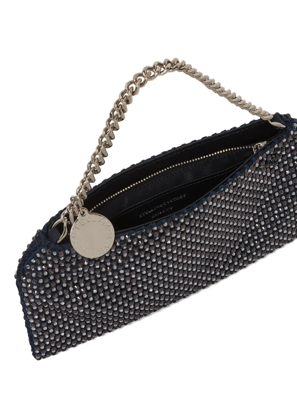 Stella McCartney Clutch verfraaid met kristallen Zwart