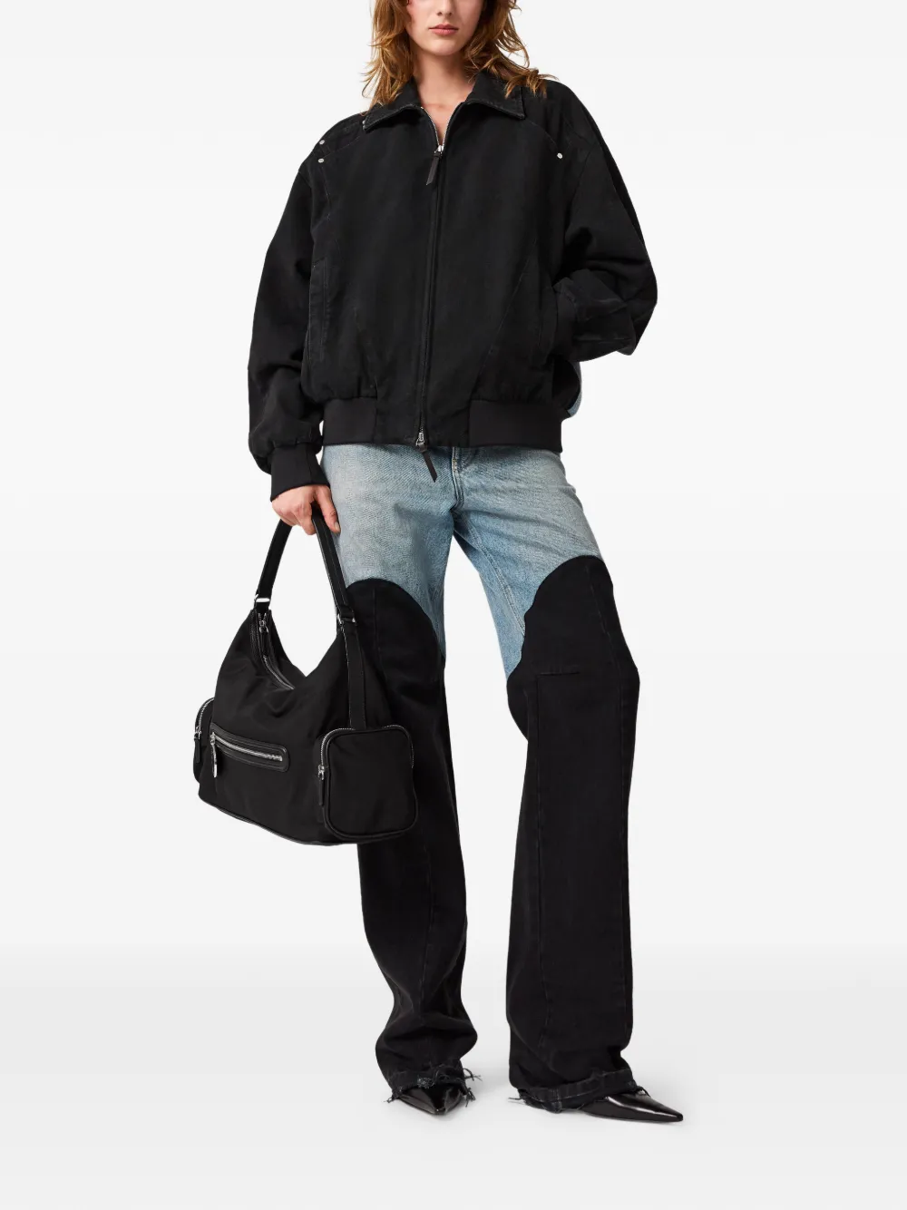  Stella Mccartney Vaqueros Con Panel De Patchwork - Azul 