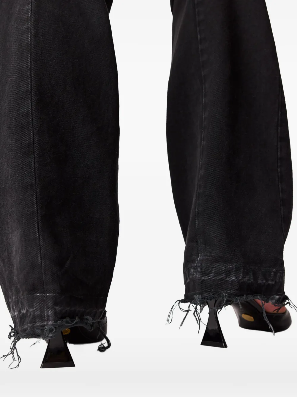 Stella McCartney Jeans met patchwork vlak Blauw