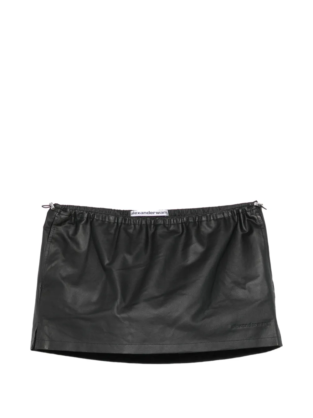 Alexander Wang leather mini skort - Nero