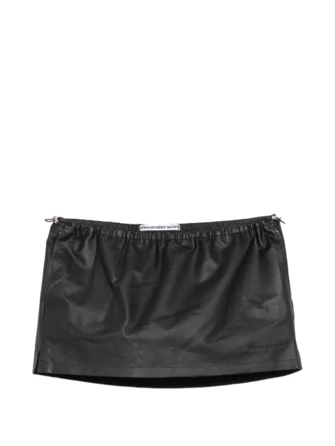 Alexander Wang кожаная юбка-шорты