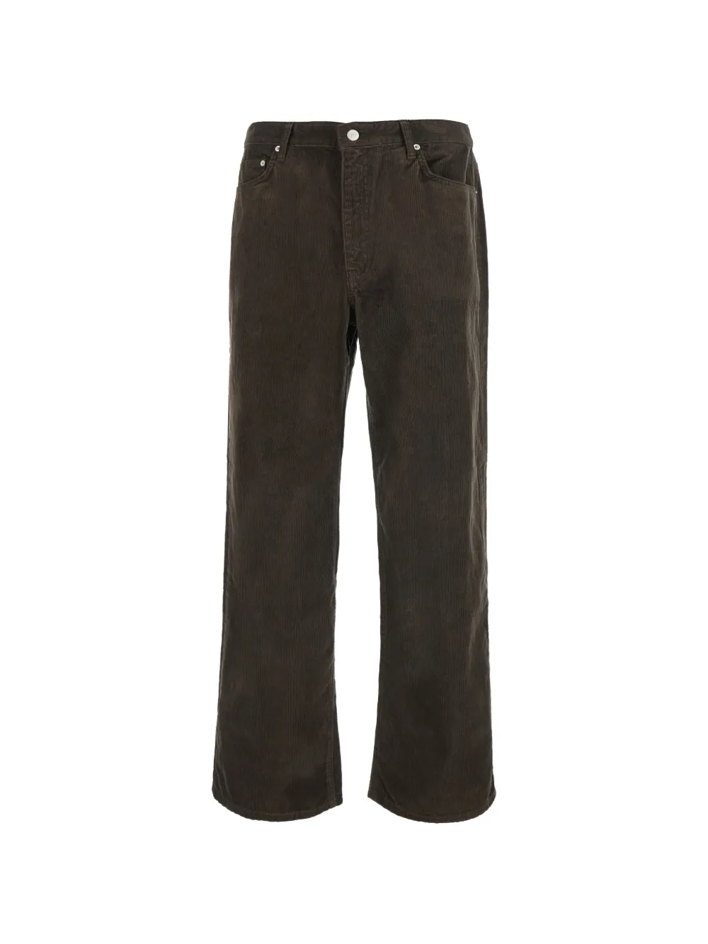 DUNST corduroy straight-leg trousers