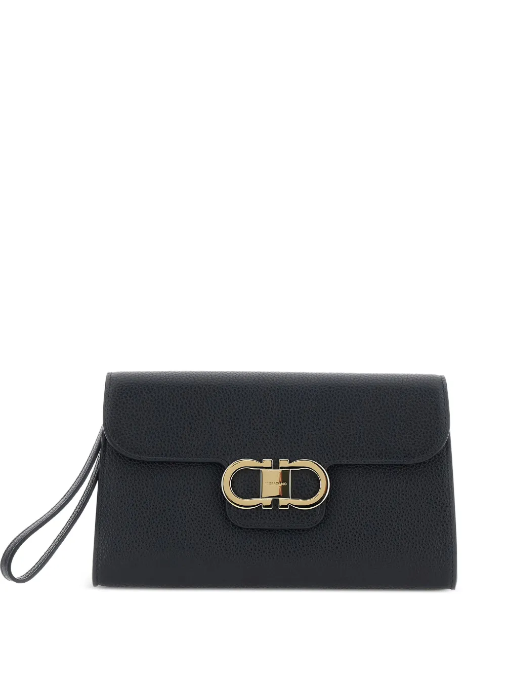 Ferragamo Double Gancini clutch bag - Nero