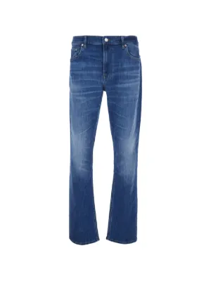 FRAME Modern Straight Jeans | Blue | FARFETCH SG