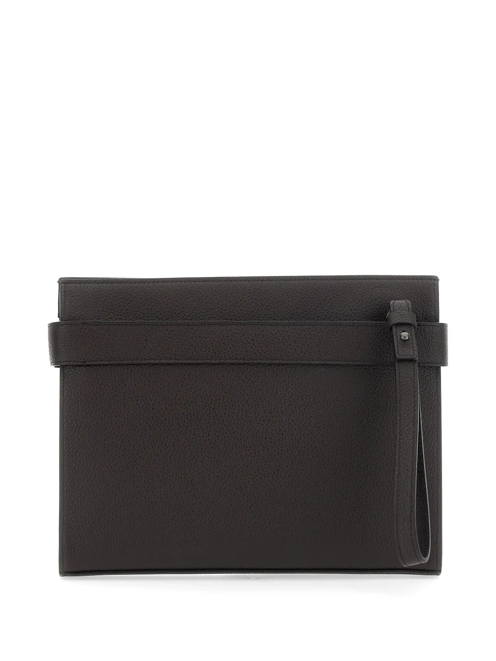 Ferragamo Clutch met logoprint Bruin