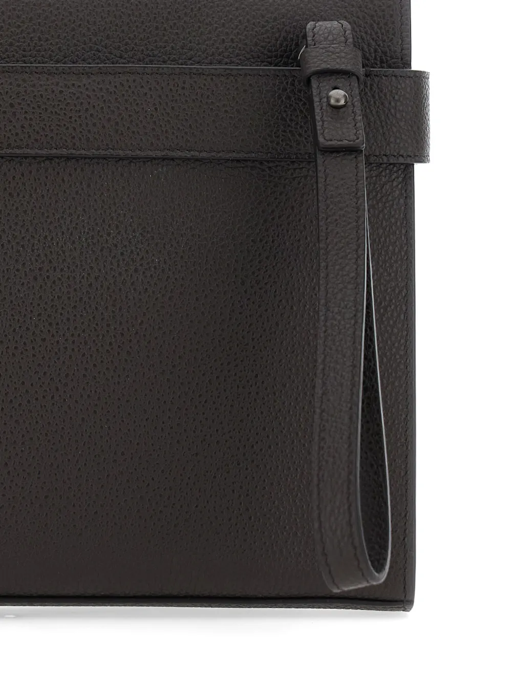 Ferragamo Clutch met logoprint Bruin