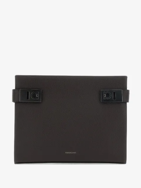 Ferragamo bolsa de mano con logo estampado
